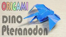 Origami Pteranodon  - Paper Dinosaur Tutorial-332UeGp
