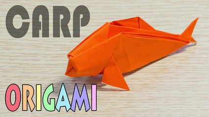 Origami Carp  - Paper Fish Tutorial-kwKcs91