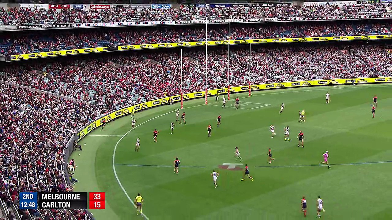 Melbourne vs Carlton: Second Quarter - Round 2, 2017