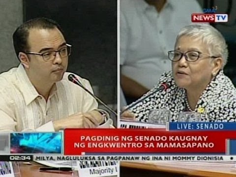 NTVL: Sagutan nina Sen. Cayetano at Peace Adviser Deles sa pagdinig ng Senado
