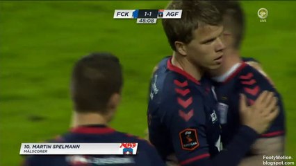 Martin Spelmann Goal HD - FC Copenhagen 1 - 1 Aarhus - 06.04.2017 [HD ]
