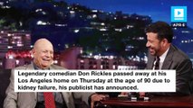 Actor Don Rickles has passed away at age 90