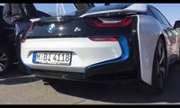 bmw i8 drift and drag race vs supercars(ferrari,_nissan_gtr,_porche)_acceleratin[1]