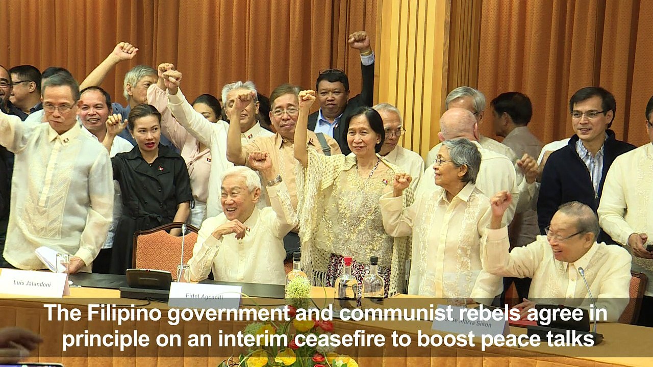Philippines, communist rebels agree on interim ceasefire
