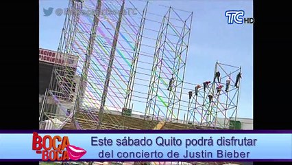 Este sábado Quito podrá disfrutar del concierto de Justin Bieber