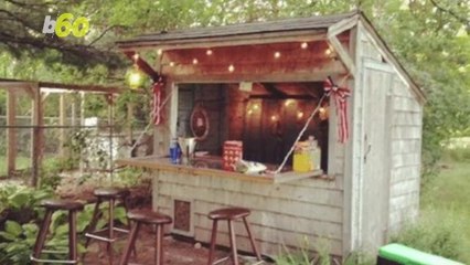 Forget the Man Cave, Backyard Bar Sheds Are The Way to Go