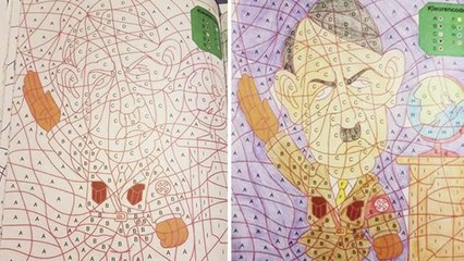 Скандал в Нидерландах: раскраска с изображением Гитлера