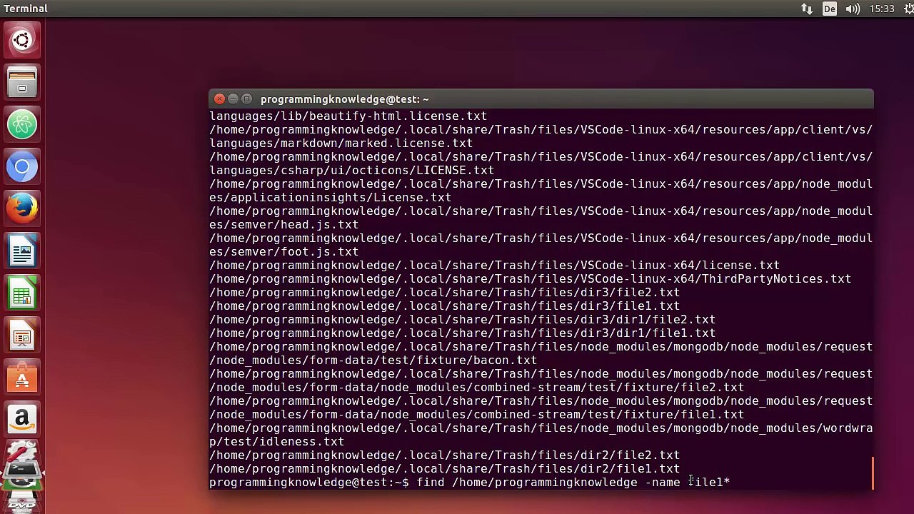Linux Command Line Tutorial For Beginners 29 - find command