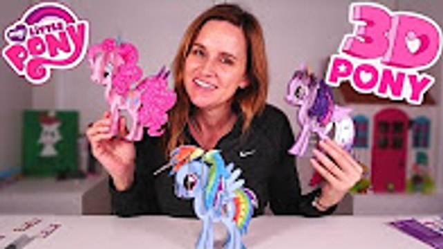 My Little Pony - Building MLP 3D Pony w- Amy Jo - Pinkie Pie, Rainbow Dash, Twilight Sparkle Pos