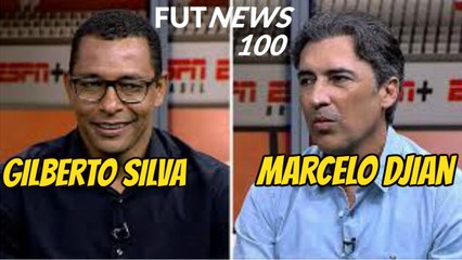 Gilberto Silva e Marcelo Djian no Resenha