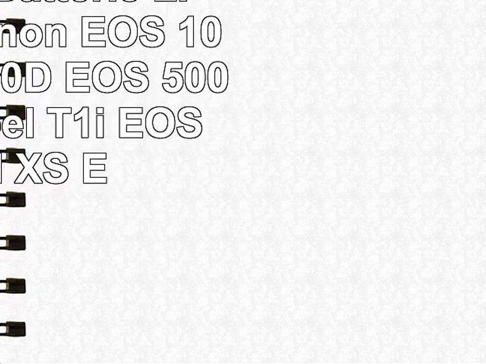 Chargeur  Batterie LPE5 pour Canon EOS 1000D  EOS 450D  EOS 500D  EOS Rebel T1i  EOS