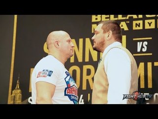 Fedor Emelianenko vs Matt Mitrione Full Face Off video - New York