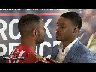Kell Brook vs. Errol Spence INTENSE FULL FACE OFF VIDEO - Sheffield, England