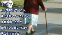 ひったくり犯をフルボッコにした杖つき婆ちゃん⇒犯「てめぇ･･･覚えてろよ！」に･･･、婆ちゃんは警察の止める間も無く男に･･･　スカッと学園