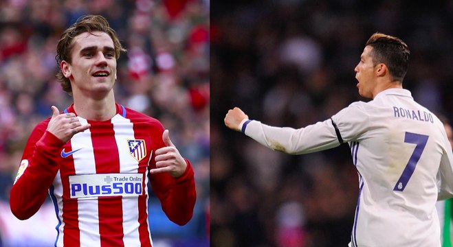 SEPAKBOLA: La Liga: Atletico v Real: Griezmann v Ronaldo head-to-head
