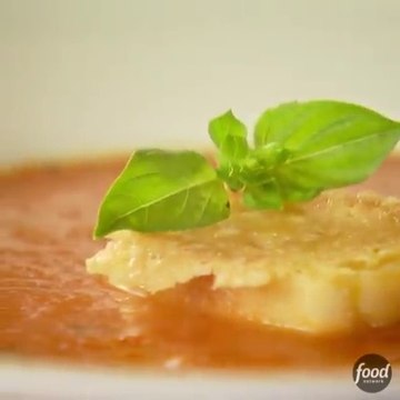 Tomato Soup With Parmesan Croutons