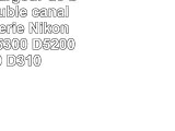 Andoer Chargeur de batterie double canal pour batterie Nikon ENEL14 D5300 D5200 D5100