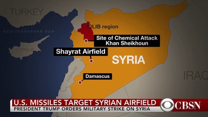 New video of U.S. launching missile attack on Syria