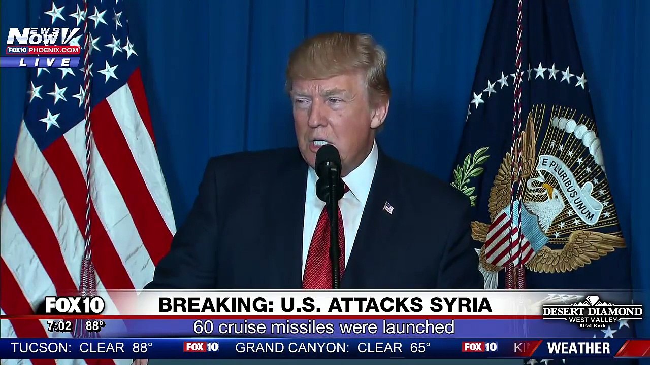 President Trump Announces Syria Attacks
