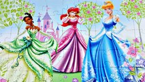 Disney PRINCESS Learn Puzzle Games Cinderella Tiana Little Mermaid Ariel