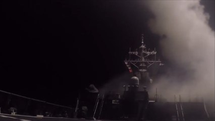 قصف أميركي بعشرات الصواريخ على مطار قرب حمص