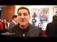 Angel Garcia "Danny gotta go in there & start popping his jab! Bigger dont mean better!"