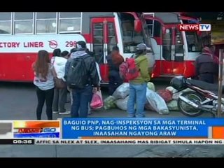 NTG: Baguio PNP, nag-inspeksyon sa mga terminal ng bus