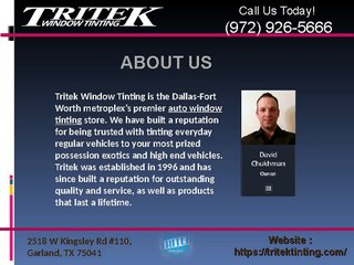 Home window tinting dallas