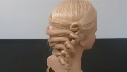 one side braids simple hairstyles for girl