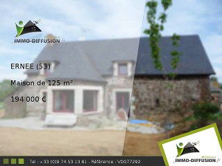 Maison A vendre Ernee 125m2 - 194 000 Euros