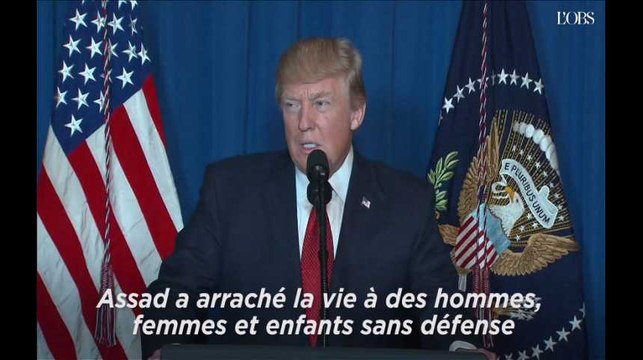 Trump : Assad a arraché la vie à des hommes, femmes et enfants sans défense