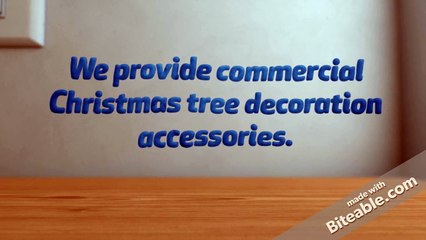 Commercial Christmas Tree Décor Accessories