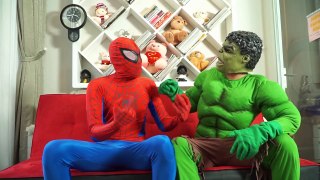 BLOODY Hulk Gets Sick Needs Shot Prank Spiderman Frozen Elsa Funny Superman Superheroes in Real Life