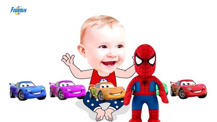 Bad Baby crying and leaasdasdrn colors-Colorful Cars vs Spider