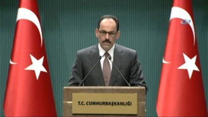 Cumhurbaşkanlığı Sözcüsü Kalın: "Abd'nin Hava Saldırısını Esed Rejiminin Savaş Suçlarına Karşı...