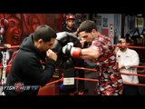 Danny Garcia putting in solid work on the body shield! A sign of things to come in Thurman fight?