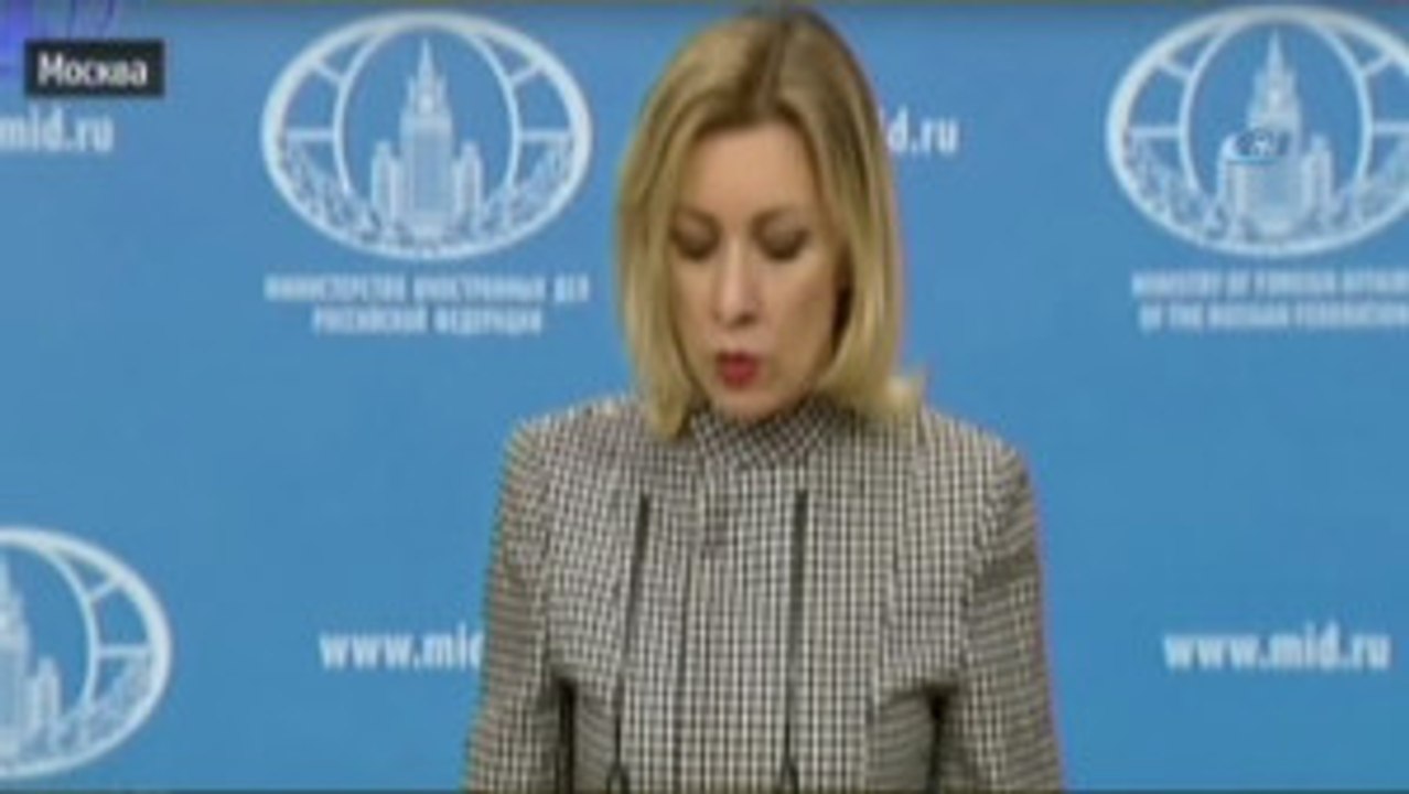 Moskova)- Dışişleri Bakanlığı Sözcüsü Zaharova: "Abd Hiçbir Şey Araştırmadan Tepki Gösterdi"- "Bm...