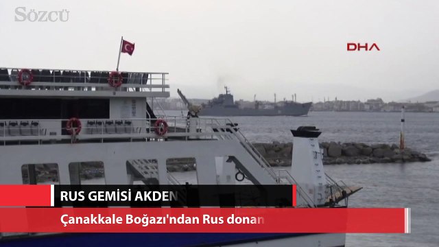 Rus çıkarma gemisi sıcak bölgeye iniyor
