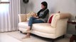 Fabric Sofas- Get Margret Fabric Sofa with Ivory Finish Online India from Wooden Street