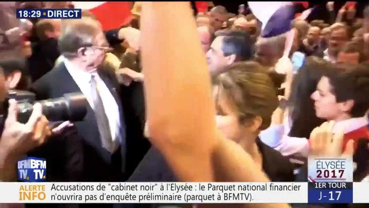 François Fillon se fait enfariner lors d’un meeting