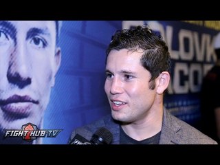 Carlos Cuadras "Yeah of course Chocolatito is scared! His eyes were all hurt from the last time!"