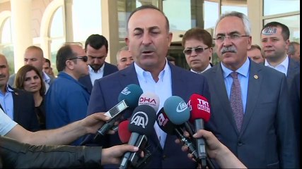Bakan Çavuşoğlu ABD'nin Suriye'ye Müdahalesi Hakkında Konuştu