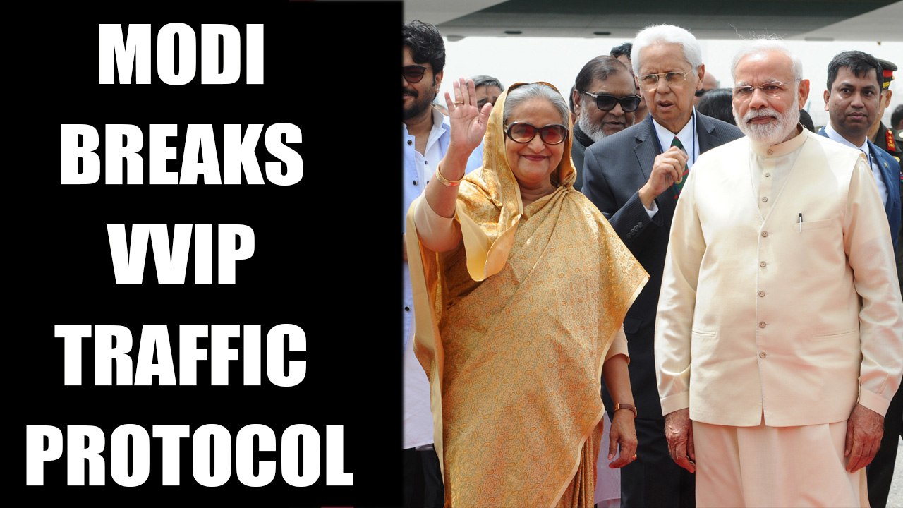 PM Modi travels in 'Normal' traffic to receive...