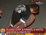 UB: 2 suspek sa pamamaril sa Navotas, nagpositibo sa paraffin test
