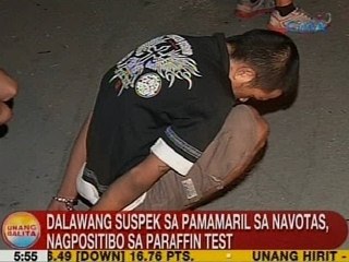 UB: 2 suspek sa pamamaril sa Navotas, nagpositibo sa paraffin test