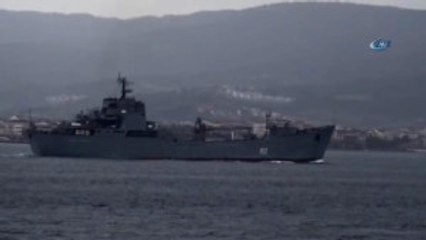 Rus Çıkarma Gemisi Boğazdan Geçti