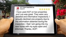 A.C.F. Home Inspections Inc. Seminole         Excellent         5 Star Review by Susan M.