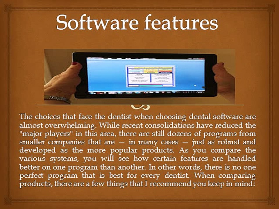 Software features