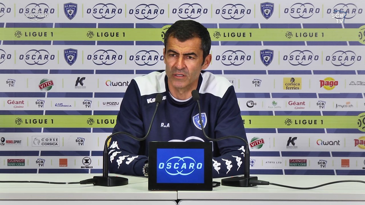 Dijon-Bastia : Conf. d'avant-match de R. Almeida
