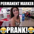 PERMANENT MARKER PRANK ON GIRLFRIEND!